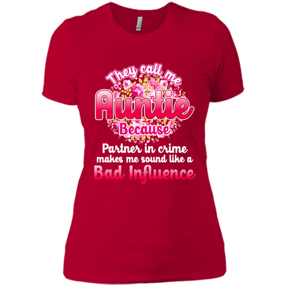 They Call Me Auntie Flower - Ladies' Boyfriend T-Shirt
