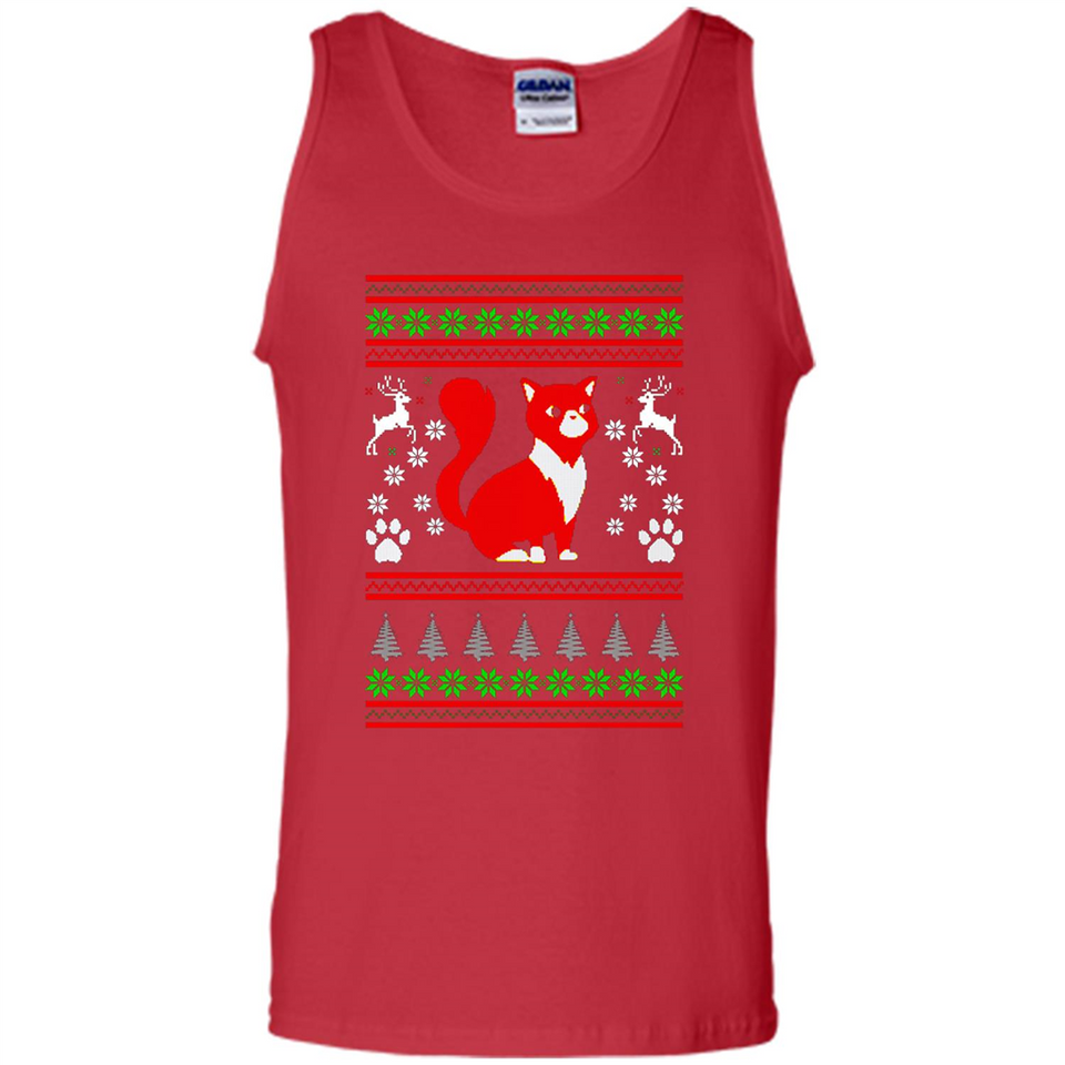 Christmas Ugly Sweater CUTE CATS UGLY CHRISTMAS SWEATERS - Tank Top