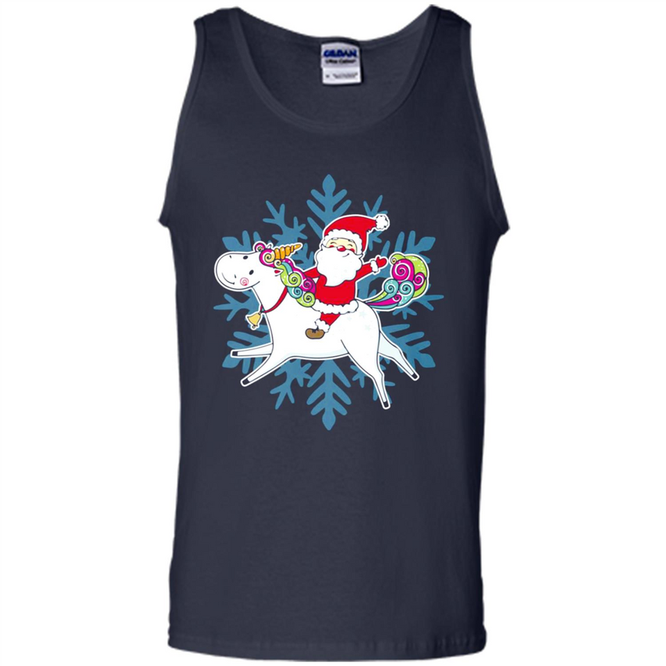 Unicorn And Santa Christmas 1 - Tank Top