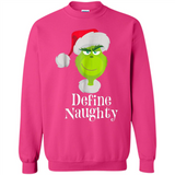 Santa Grinch Define Naughty Christmas Sweatshirt - Sweatshirt