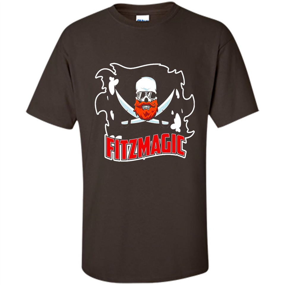 Order Fitzmagic T-Shirt Ryan Fitzpatrick Beard Skull Football Tampa Florida PINGPONG
