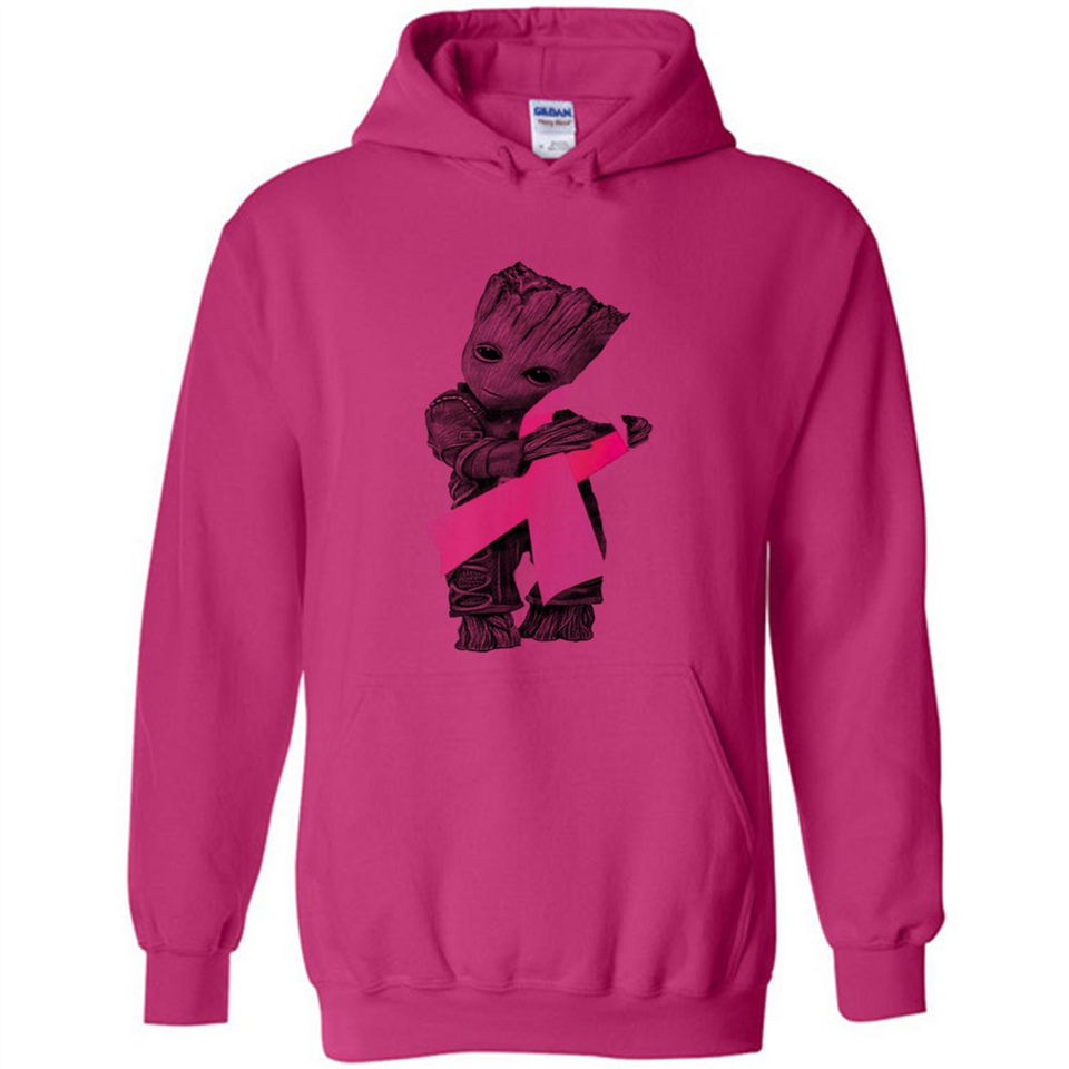 Groot Hug Breast Cancer - Hoodie