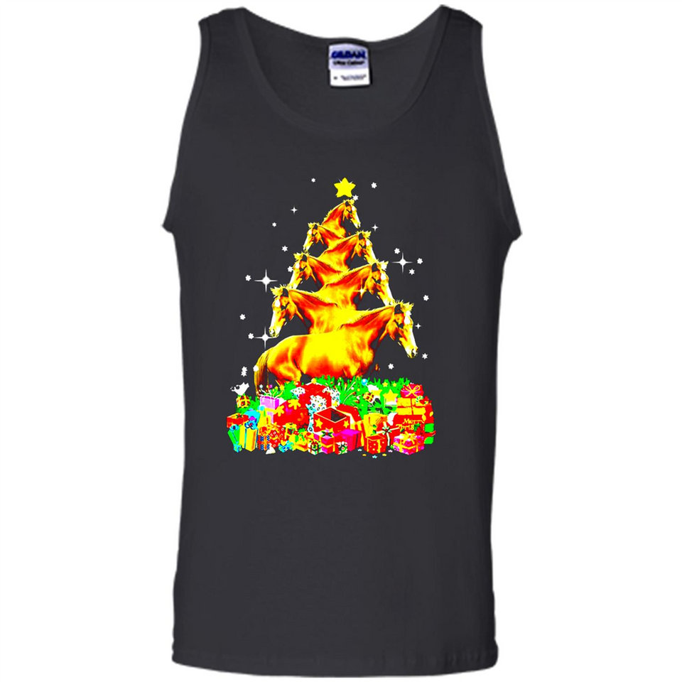 Horse Lover Tees Merry Christmas - Tank Top