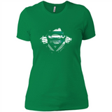 Charlotte Hornets And Superman Fans - Ladies' Boyfriend T-Shirt