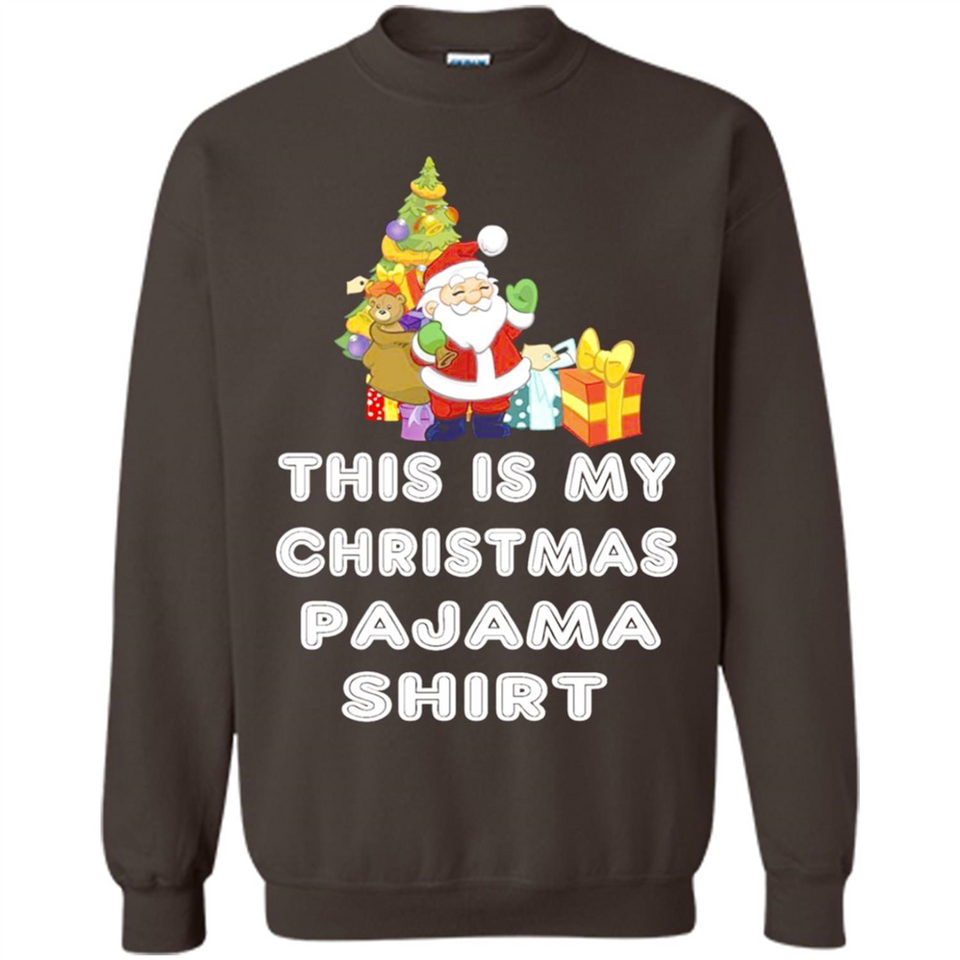 This is My Christmas Pajama Shirt - Santa Bear Tree Gift Tee