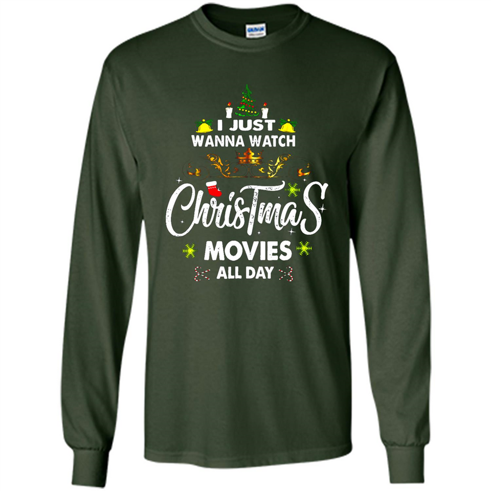 Funny Christmas Movie Shirt, Christmas Movies - Long Sleeve T-Shirt