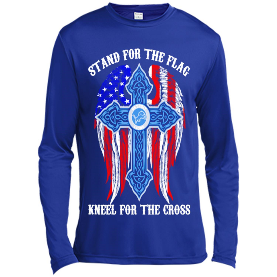 Detroit Lions - stand for the flag kneel for the cross