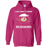 I Just Want To Drink Hot Chocolate & Watch Washington Redskins Ugly Christmas Sweater PINGPONG