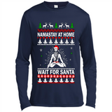 Namastay at home and wait for Santa Christmas sweatshirt PINGPONG