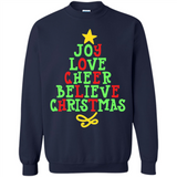 Joy Love Cheer Believe Christmas Tree