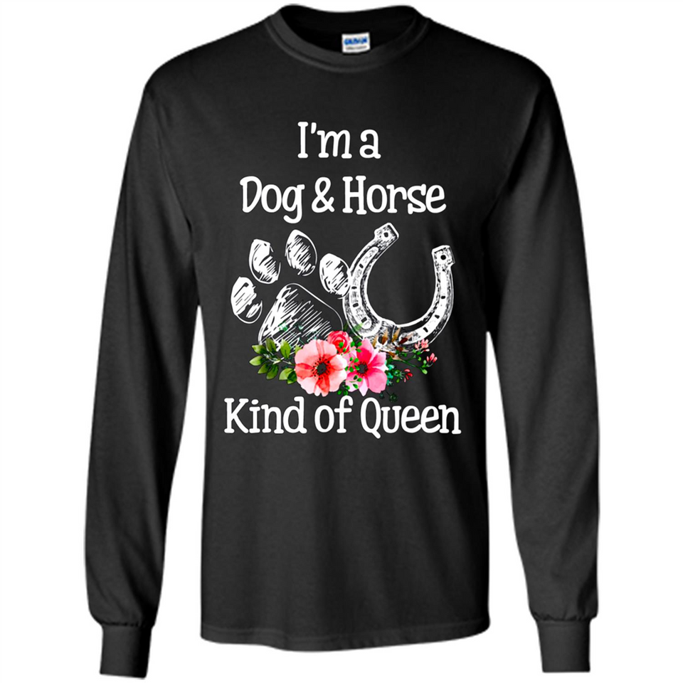 I'm A Dog & Horse Shirt Animal Lover Gift