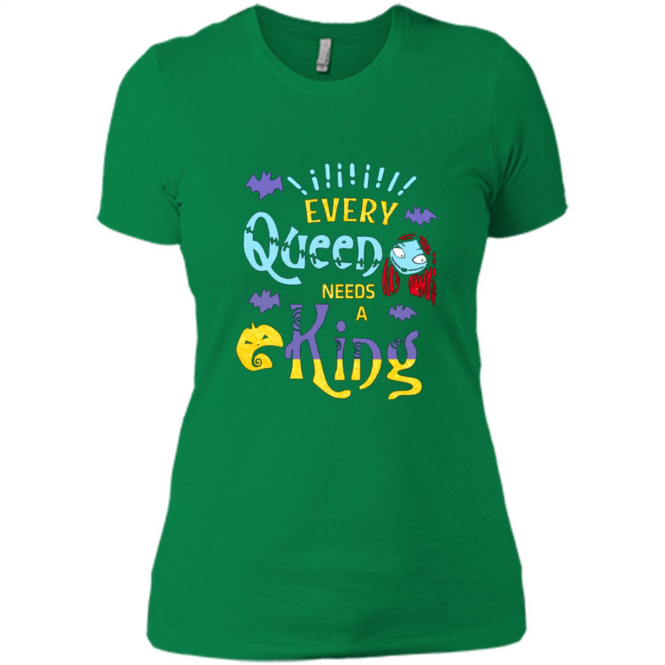 Nightmare Before Christmas Shirt - Sally Glitter Shirt - Every Queen needs a King PINGPONG
