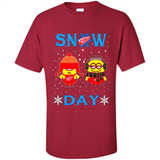 Snow Day Shirt For Detroit Red Wings Vs Minion Fans pingpong