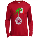 Amazing shirt Kentucky Wildcats Glitter Grinch Monogram Ornament Christmas Gift - Canvas Long Sleeve T-Shirt