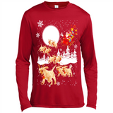 Christmas Santa Golden Retriever Sleigh For Labrador Retriever