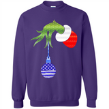 Grinch Holding American Flag ornament Christmas