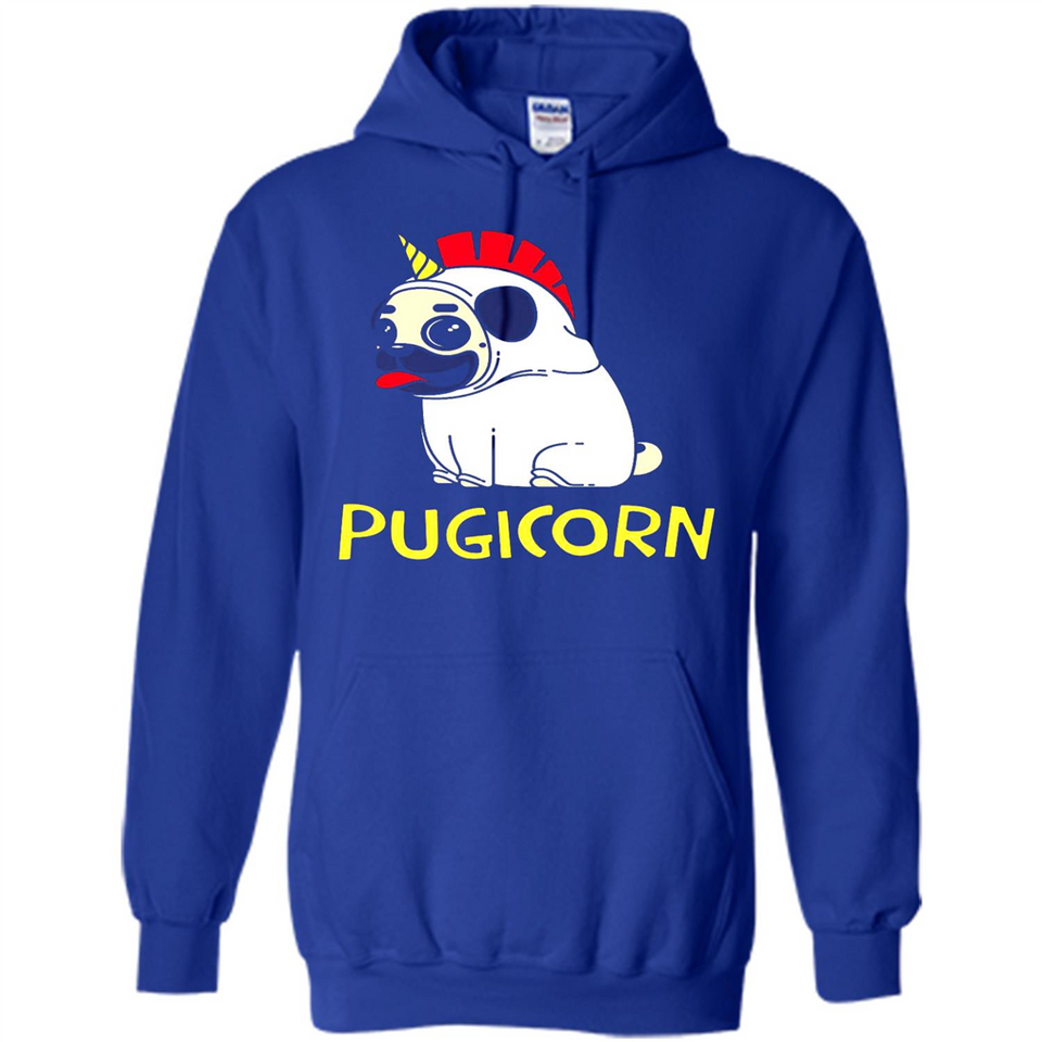 Pugicorn Pug Unicorn Funny Shirt PINGPONG - Hoodie