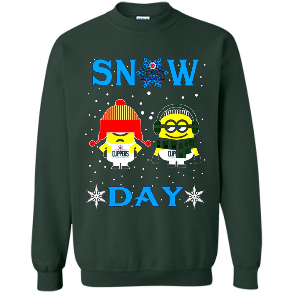 Snow Day Shirt For La Clippers Vs Minion Fans pingpong