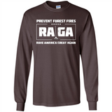 Prevent Forest Fires Rake America Great Again Shirt PINGPONG - Long Sleeve T-Shirt