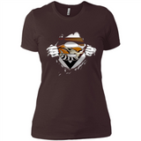 Cleveland Browns And Superman Fans - Ladies' Boyfriend T-Shirt