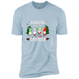 Christmas Garden Gnome Hanging With My Gnomies - Premium Short Sleeve T-Shirt