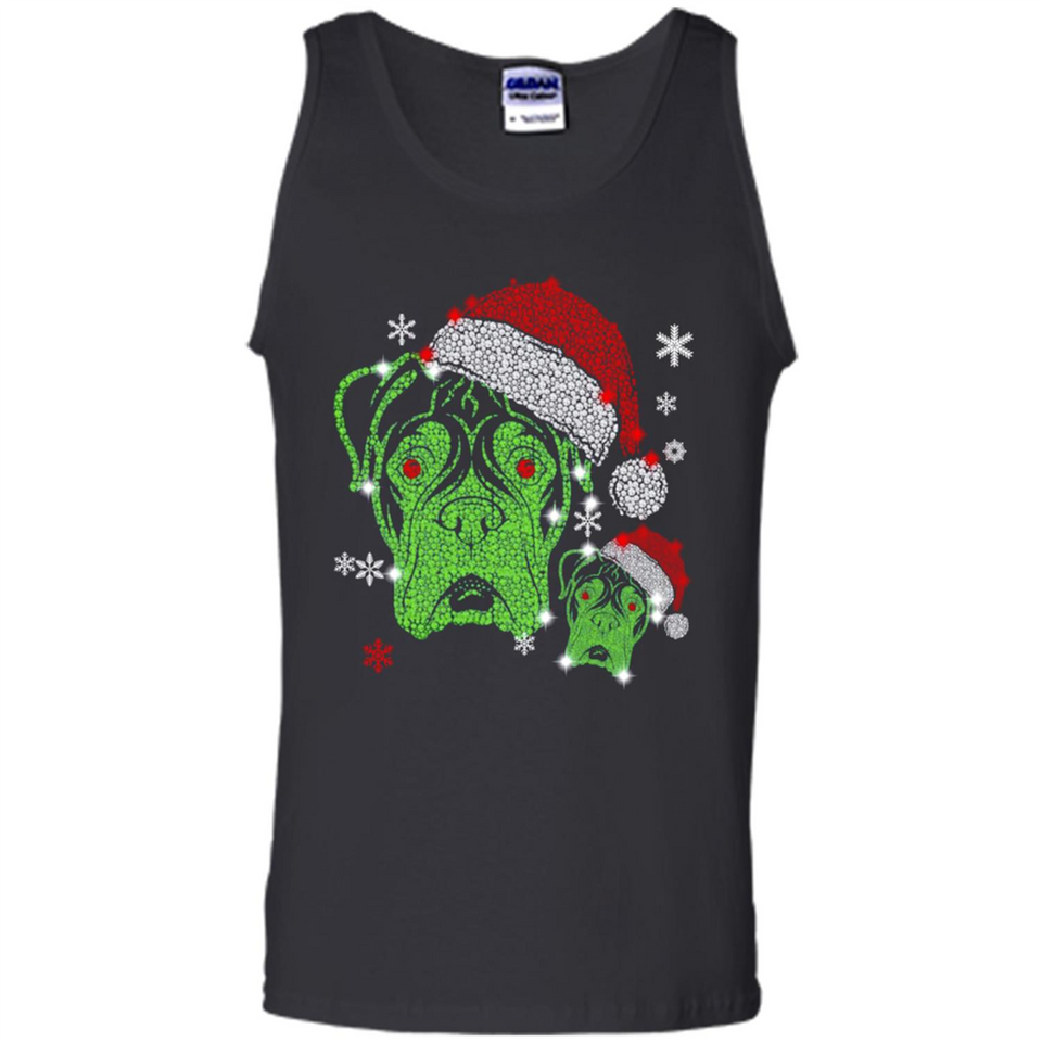 Boxer Dog diamond Christmas - Tank Top