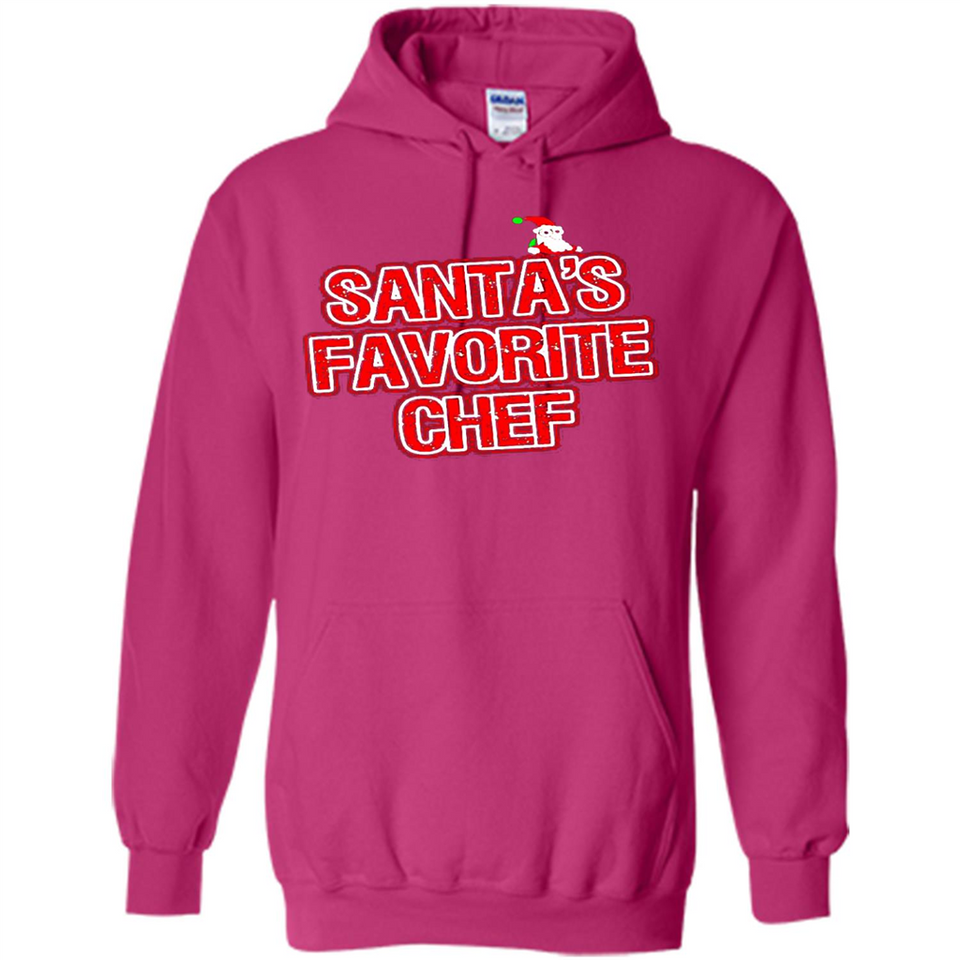 Funny Christmas Clothes - Santas Favorite Chef - Hoodie