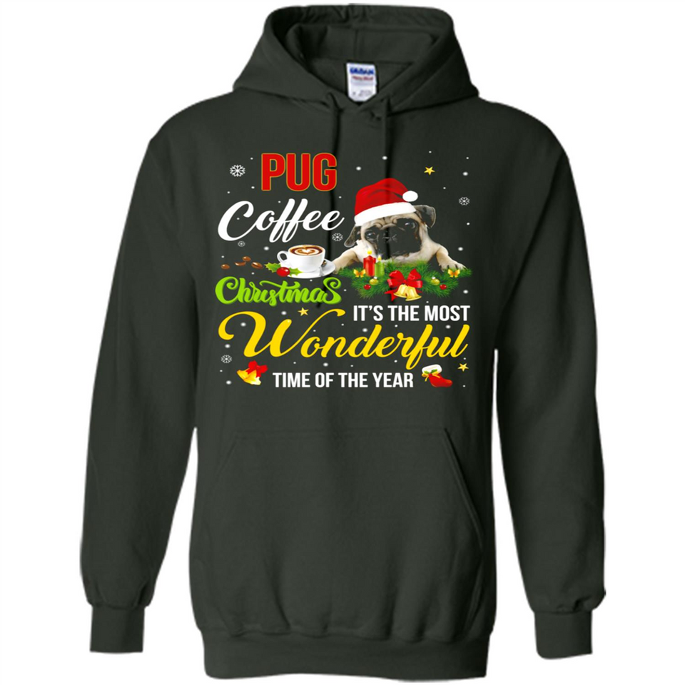 Pug Coffee Wonderful Christmas