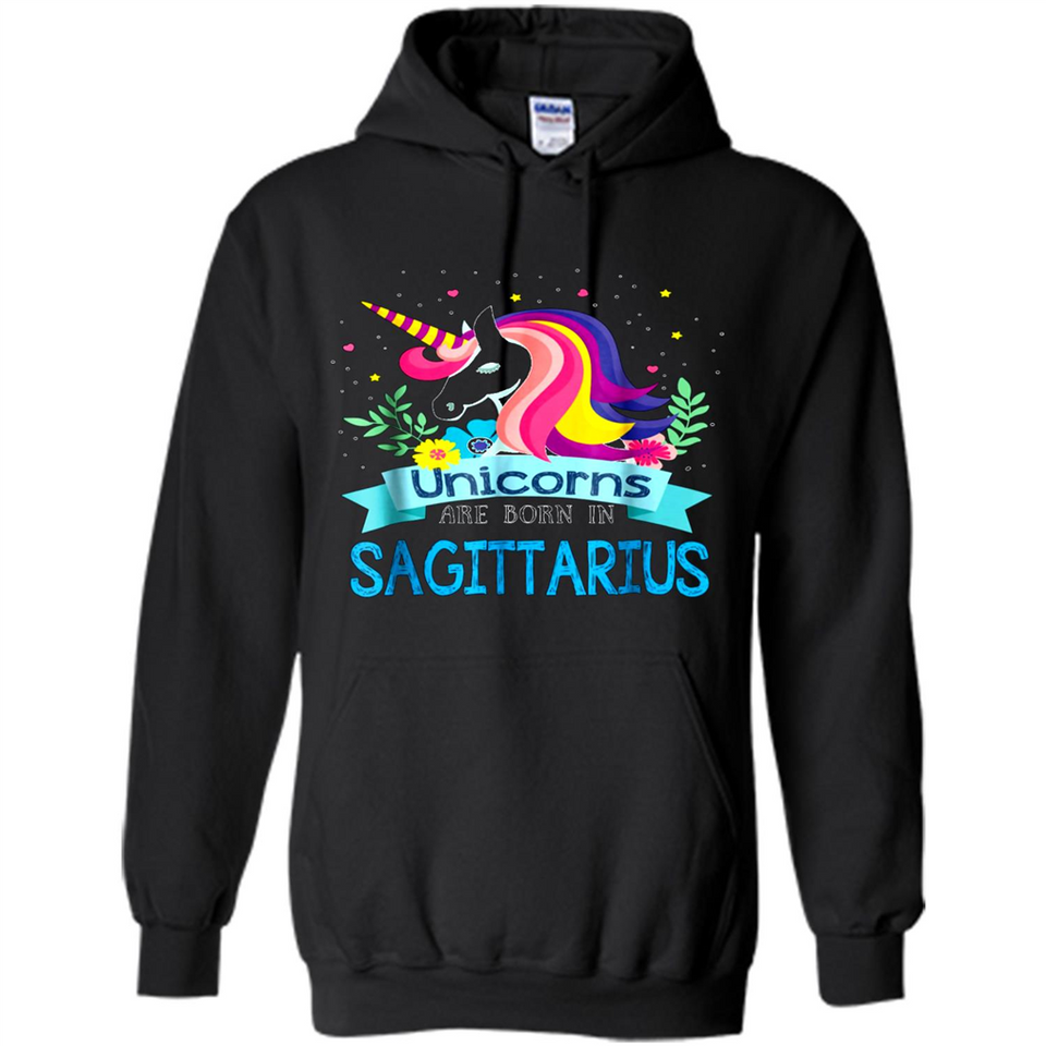 Unicorns are born in Sagittarius Birthday Rainbow Custom Ultra Cotton