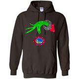 GRINCH HAND HOLDING GOLDEN STATE WARRIORS GLITTER CHRISTMAS PINGPONG