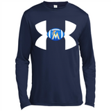 Miami Marlins Under Armour Logo - Canvas Long Sleeve T-Shirt