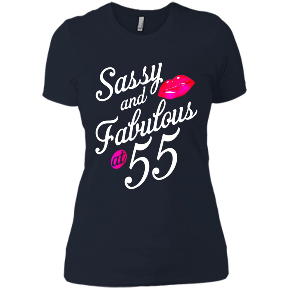 Sassy and Fabulous at 55 - 55th Birthday - Ladies' Boyfriend T-Shirt