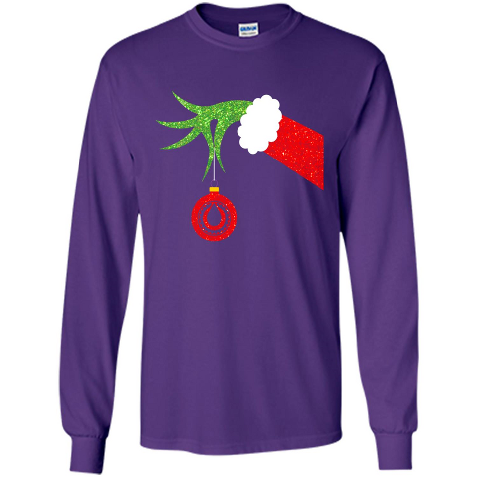 Funny Grinch Hand Holding Oiler Ornament Christmas PING PONG