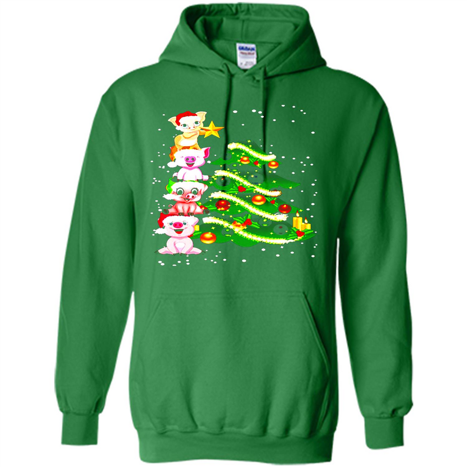 Pigs Christmas T Shirt PINGPONG - Hoodie
