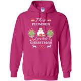 This Plumber Loves Christmas Tree Shirt with Snowman