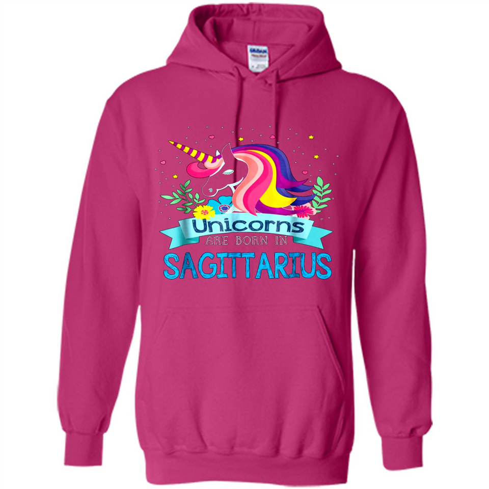 Unicorns are born in Sagittarius Birthday Rainbow Custom Ultra Cotton
