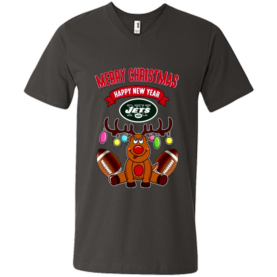 New York Jets NFL Reindeer Funny Merry Christmas And Happy New Year