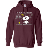 Snoopy I'm Not Anti-Social I Am Selectively Social