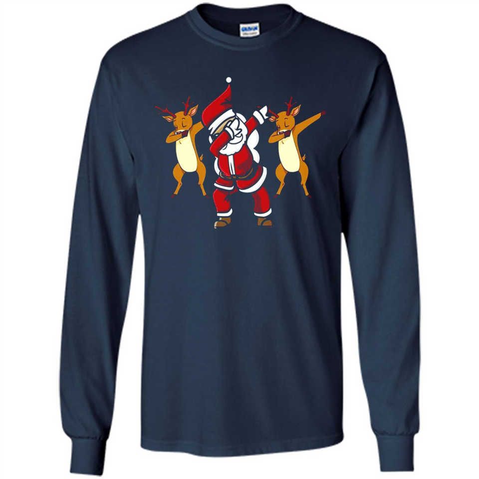 Dabbing Santa - Funny Santa Claus Christmas Dab - Long Sleeve T-Shirt