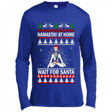 Namastay at home and wait for Santa Christmas sweatshirt PINGPONG