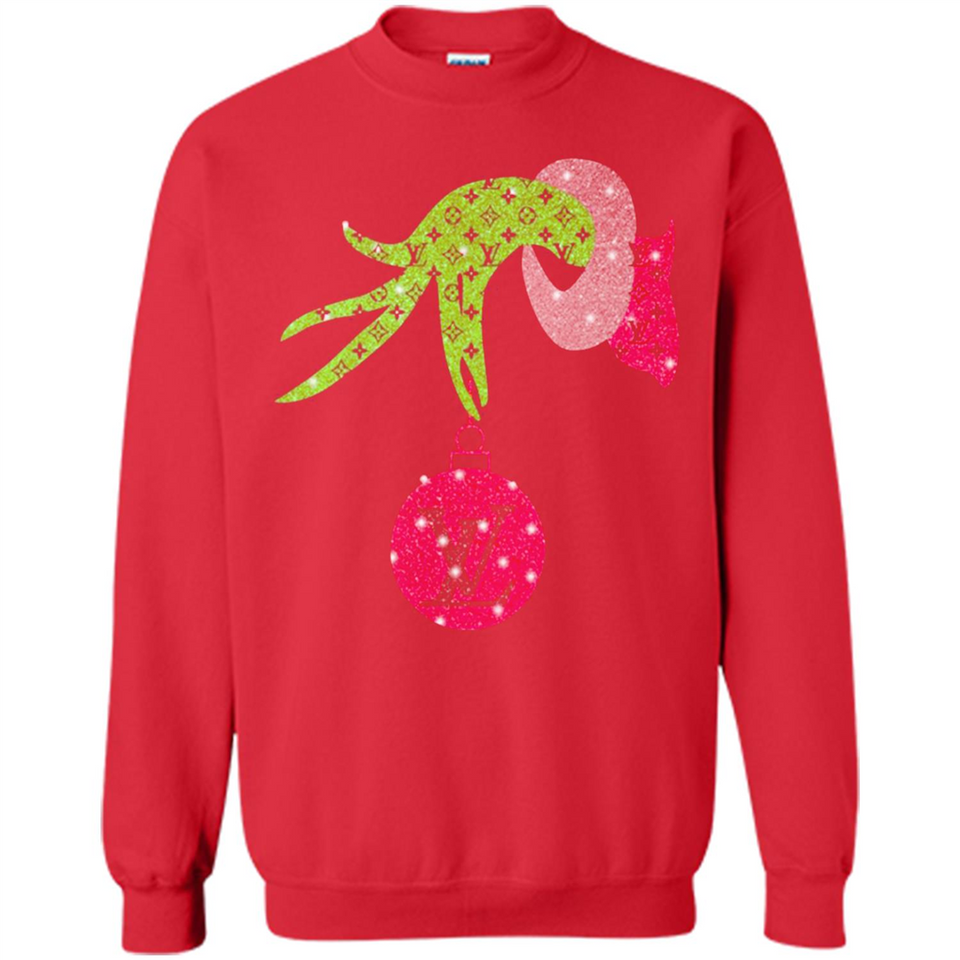Grinch Hand Holding Louis Vuitton Christmas