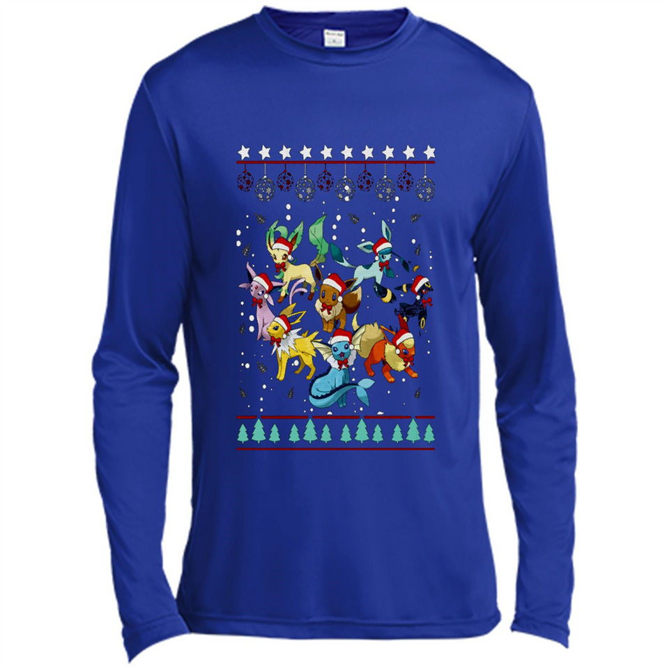 Pokemon Eeveelutions Ugly Christmas Sweater Perfect Christmas PINGPONG