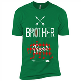Brother Shirt Buffalo Plaid Family Camping Bear Tee - Premium Short Sleeve T-Shirt