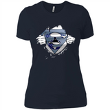 Vancouver Canucks And Superman Fans - Ladies' Boyfriend T-Shirt