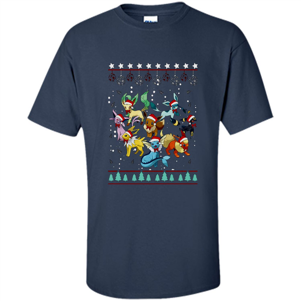 Pokemon Eeveelutions Ugly Christmas Sweater Perfect Christmas PINGPONG