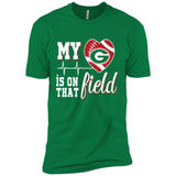 Georgia Bulldogs Football My Heart is on that Field - Premium Short Sleeve T-Shirt