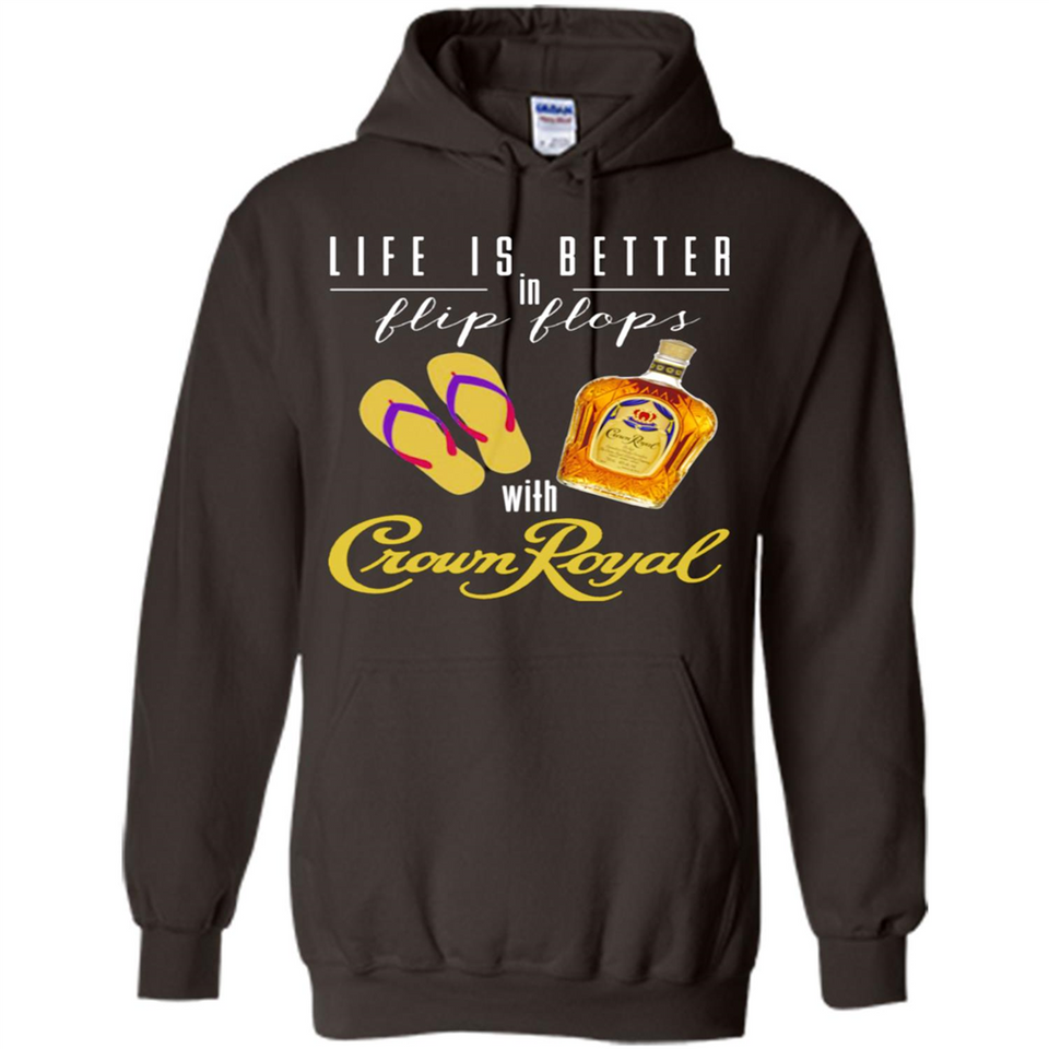 LIFE IS BETTER IN FLIP FLOPS WITH CROWN ROYAL