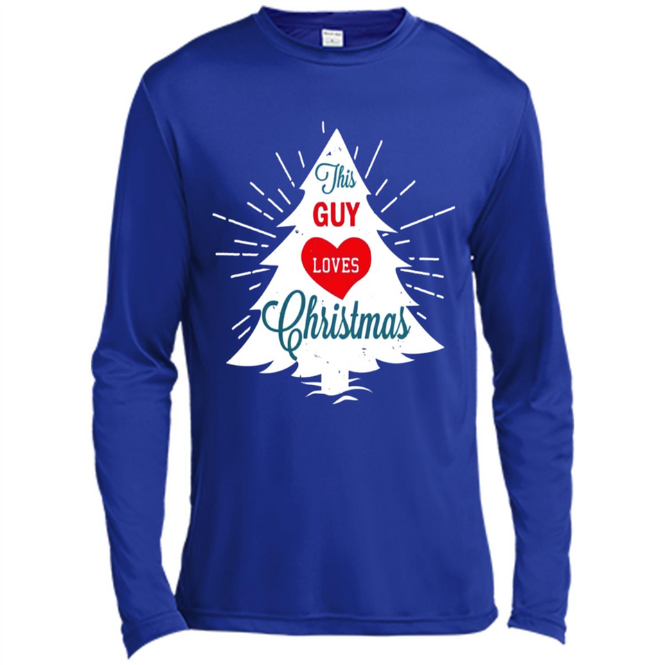 This Guy Loves Christmas Shirt - Canvas Long Sleeve T-Shirt