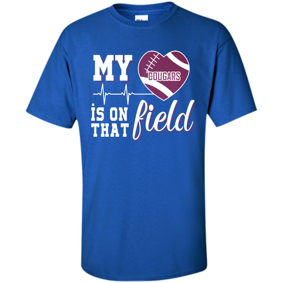 Washington State Cougars Football My Heart is on that Field - Shirt
