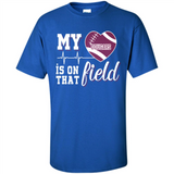 Washington State Cougars Football My Heart is on that Field - Shirt